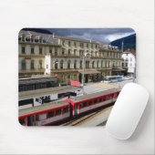 Tapis De Souris Bâtiment de la gare de Brig (Avec souris)