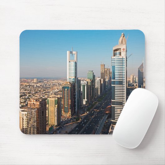 Tapis De Souris Bâtiments le long de Sheikh Zayed Road, Dubaï (Avec souris)