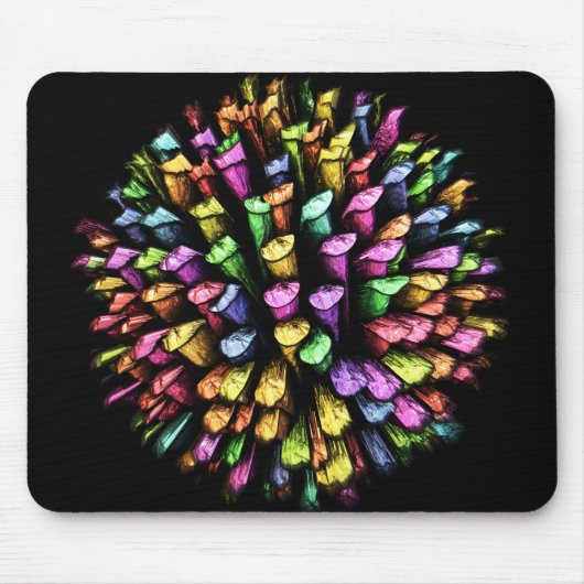 Tapis De Souris Bâtons 3D à mâchoires 1A (Devant)