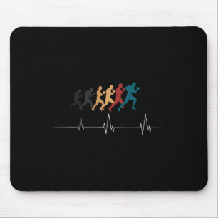 Tapis De Souris Battement de coeur de boxe Amateur de boxe Kickbox