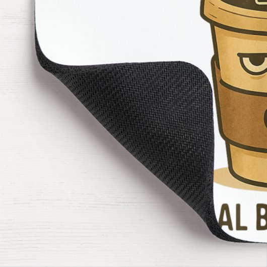 Tapis De Souris Batterie sociale 1% Drôle Café Introvert Qu (Coin)