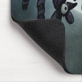 Tapis De Souris Battes drôles de Pleine lune (Coin)