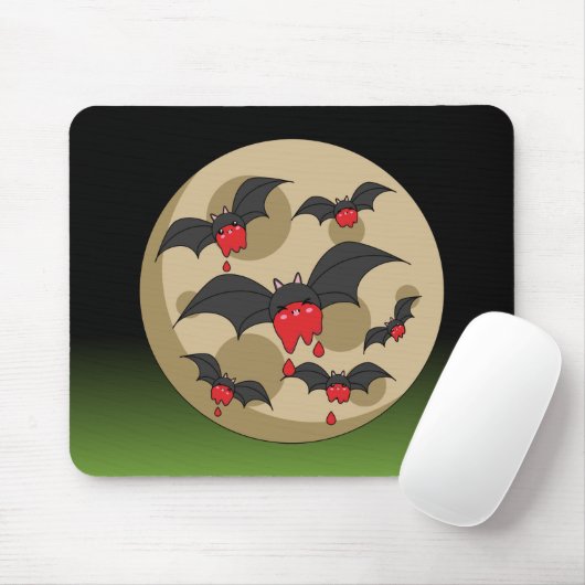 Tapis De Souris Battes Vampire de Ketchup (Avec souris)