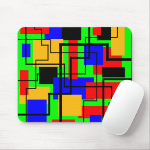 Tapis De Souris Bauhaus Rectangles et lignes