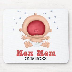 Tapis De Souris Bawling Baby - New Mom - Personnaliser
