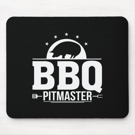 Tapis De Souris Bbq Pitmaster Grill Master Tee Pour Les Amateurs D (Devant)