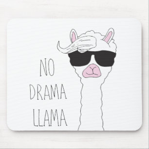 Tapis De Souris Be a No Drama Llama Art Cartoon Art