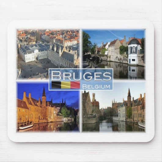 Tapis De Souris BE Belgique - Bruges - De Burg - (Devant)