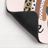 Tapis De Souris Be Kind Leopard Rainbow Boho inspiré rose (Coin)