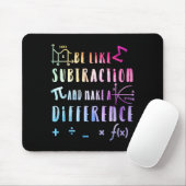 Tapis De Souris Be Like Subtraction Math Quote For Teachers Studen (Avec souris)