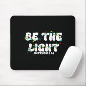 Tapis De Souris Be The Light Matthew 5_14 Christian Merry Christma (Avec souris)