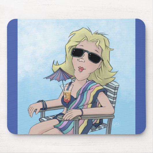 Tapis de souris Beach Babe (Devant)