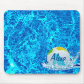 Tapis De Souris Beach Ball Dans La Piscine (Devant)