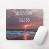 Tapis De Souris Beach Bliss Tropical Paradise Sunset Editable (Avec souris)