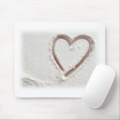 Tapis De Souris Beach Heart of Sand (Avec souris)