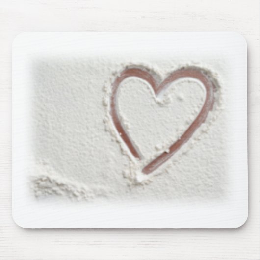 Tapis De Souris Beach Heart of Sand (Devant)