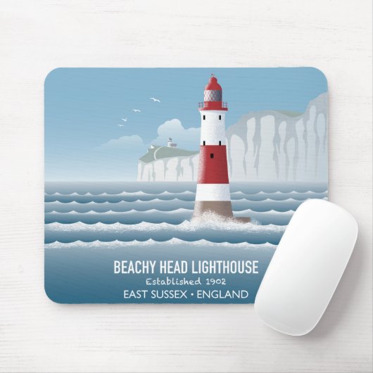 Tapis De Souris Beachy Head Lighthouse (Avec souris)