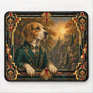 Tapis De Souris Beagle, Chien Art Déco