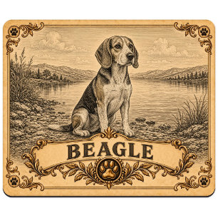 Tapis De Souris Beagle, Chien de Patrimoine Vintage