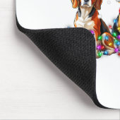 Tapis De Souris Beagle Dog Christmas Lights Cute Pet Matching Fami (Coin)