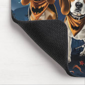 Tapis De Souris Beagle Halloween Éffrayant (Coin)