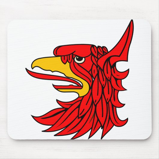 Tapis De Souris Beak de la créature rouge d'oiseaux (Devant)