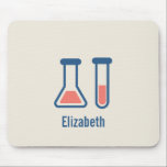 Tapis De Souris Beaker & Test Tube Science Themed<br><div class="desc">Un tapis de souris avec un dessin mignon d'un tube d'essai et d'un bécher. Parfait pour les types scientifiques.</div>