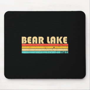 Tapis De Souris Bear Lake Utah Drôle de pêche Camping d'été