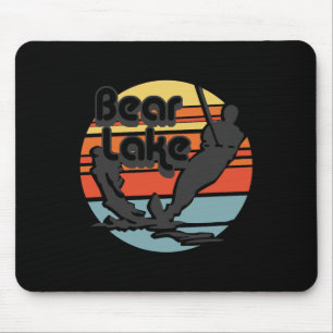 Tapis De Souris Bear Lake Utah Ski Nautique Ski Rétro Vintage