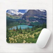 Tapis De Souris Beargrass au-dessus du lac Grinnell dans les nombr (Avec souris)