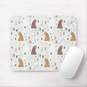 Tapis De Souris Bears mignonne dans le Motif Woods (Avec souris)