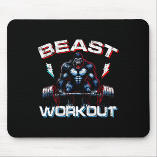 Tapis De Souris Beast Silverback Deadlift Gym plaisanteries Gorill