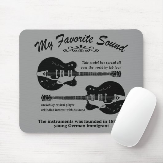 Tapis De Souris BEATLEGUITAR3 Mousepad (Avec souris)