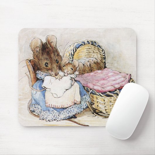 Tapis De Souris Beatrix Potter, Hunca Munca, Mère souris (Avec souris)