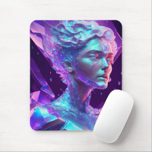 Tapis De Souris Beau Ai Art Joli Verre Icy comme Femme