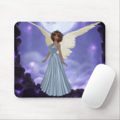 Tapis De Souris Beau Ange Bleu Mousepad (Avec souris)