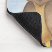 Tapis De Souris Beau Aquarelle Chouette Amateurs (Coin)