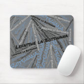 Tapis De Souris Beau Botswana couleurs drapeau Patriotique (Avec souris)