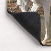 Tapis De Souris Beau cheval Arabe blanc (Coin)