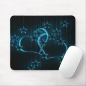 Tapis De Souris Beau coeur et étoile Mousepad (Avec souris)