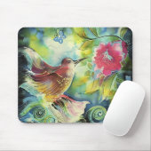 Tapis De Souris Beau colibri (Avec souris)