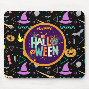 Tapis De Souris Beau coloré Effrayant Halloween Motifs