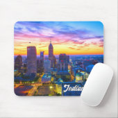 Tapis De Souris Beau coucher de soleil sur Indianapolis, Indiana, (Avec souris)