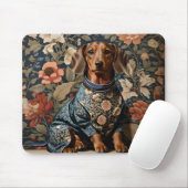 Tapis De Souris Beau Dachshund Brown | Portrait Dachshund (Avec souris)
