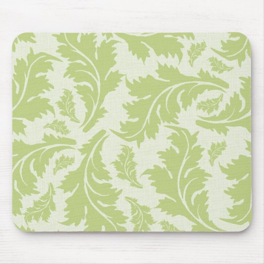 Tapis De Souris Beau feuilles verts (Devant)