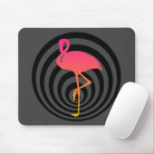 Tapis De Souris Beau flamant en cercles (Avec souris)
