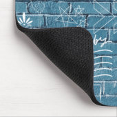 Tapis De Souris Beau graffiti sur mur vert calligraphie (Coin)