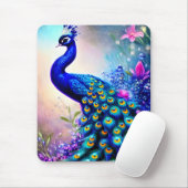 Tapis De Souris Beau Imaginaire Peacock (Avec souris)