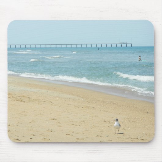 Tapis De Souris Beau jour à la plage (Devant)