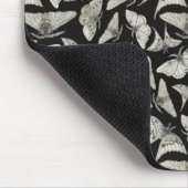 Tapis De Souris Beau Motif de papillon Beige Noir (Coin)